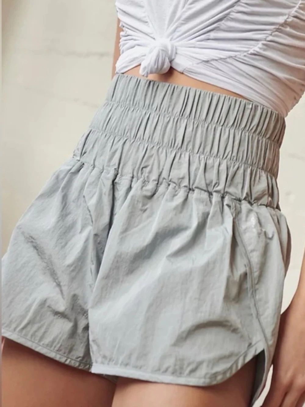 Free People Movement The Way Home Shorts Grey Size Small